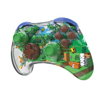 Manette sans fil Pdp Realmz Minecraft Forest Biome pour Nintendo Switch Nintendo Switch Lite et Nintendo Switch Modèle OLED