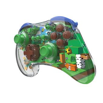 Manette sans fil Pdp Realmz Minecraft Forest Biome pour Nintendo Switch Nintendo Switch Lite et Nintendo Switch Modèle OLED