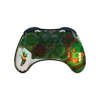 Manette sans fil Pdp Realmz Minecraft Forest Biome pour Nintendo Switch Nintendo Switch Lite et Nintendo Switch Modèle OLED