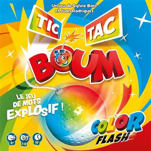Boite de Jeu classique Asmodee Tic Tac Boum Color Flash