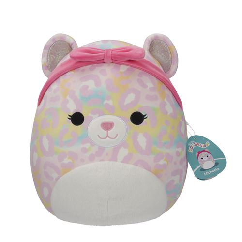 Peluche Squishmallows Michaela Leopard with Pink Headband Medium