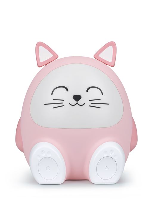 Veilleuse et Enceinte sans fil Bluetooth BigBen Chat 15 W Rose