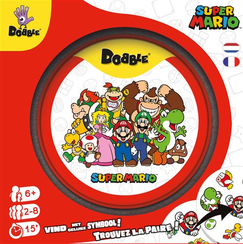 Boite de Jeu d’ambiance Asmodee Dobble Super Mario