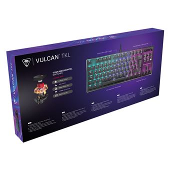 Clavier gaming filaire Azerty Turtle Beach Vulcan TKL Noir