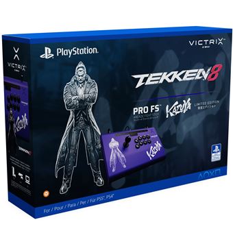 Manette Pdp Victrix Pro FS Tekken 8 Kazuya pour PS5 PS4 et PC Violet