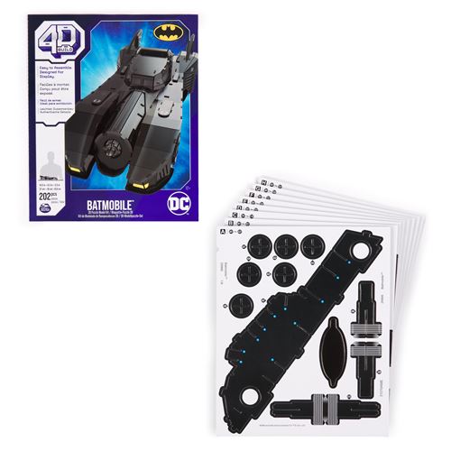 Spin Master Batman DC Comics Batmobile 4D Build 202 pièces