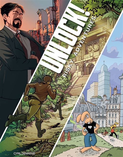 Boite de Jeu d'escape game Asmodee Unlock Risky Adventures