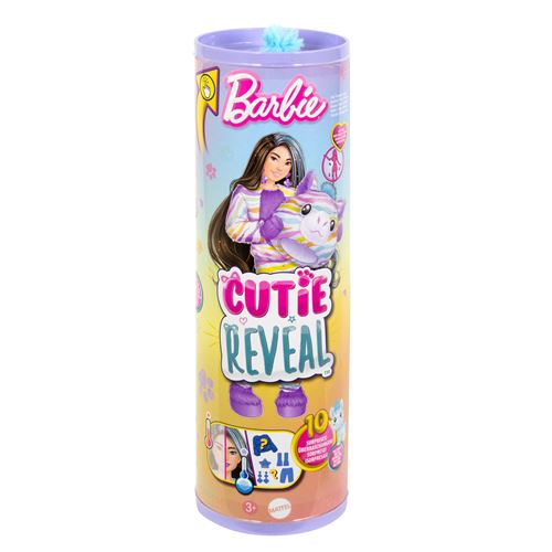 Poupée Barbie Cutie Reveal Zèbre