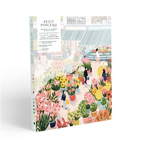 Peinture au numero - Petit Pinceau  Flower Market par Zaze Art