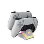 Double chargeur Pdp Afterglow Wave pour PS5 Blanc