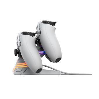Double chargeur Pdp Afterglow Wave pour PS5 Blanc