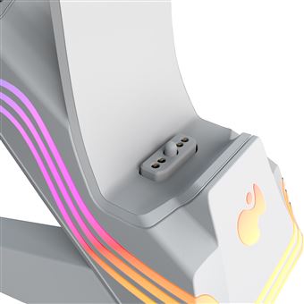 Double chargeur Pdp Afterglow Wave pour PS5 Blanc