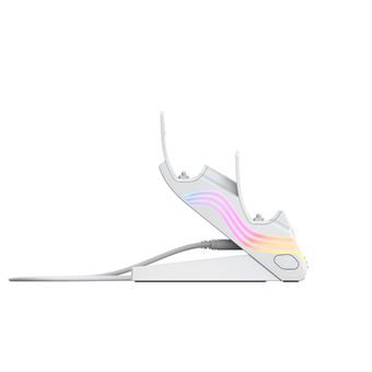 Double chargeur Pdp Afterglow Wave pour PS5 Blanc