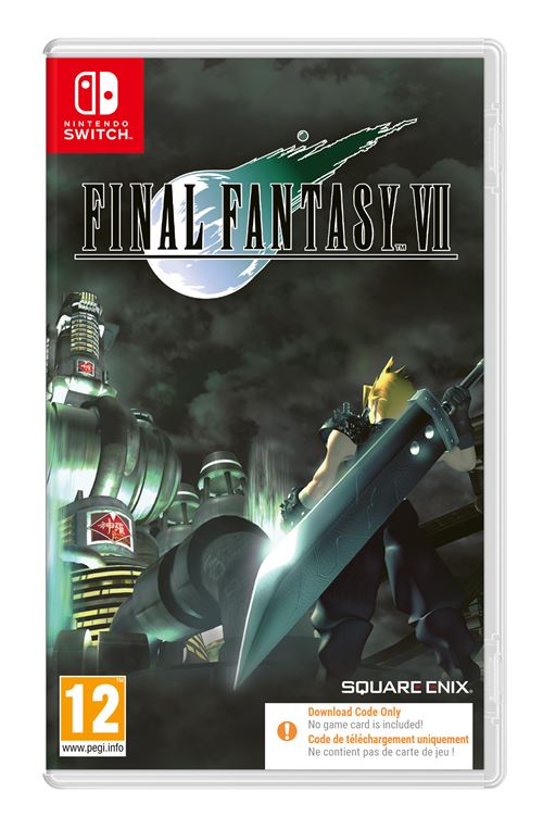 Final Fantasy VII Jeu Nintendo Switch Code dans la boîte - vue 2