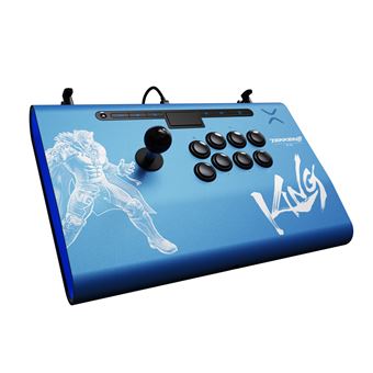 Manette Pdp Victrix Pro FS Tekken 8 Arcade Fight Stick King pour PS5 PS4 et PC Bleu