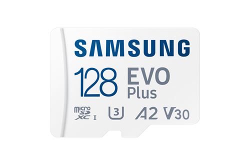 Carte mémoire micro SD Samsung Evo Plus 128 Go Blanc