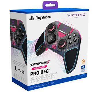 Manette sans fil Pdp Victrix Pro BFG Rage Art Tekken 8 pour PS5 PS4 et PC