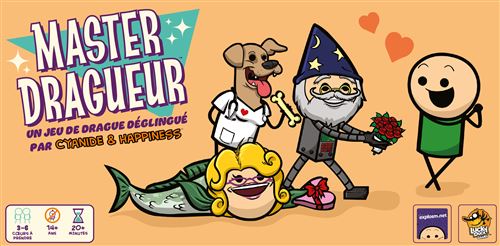 Lucky Duck Games | MASTER DRAGUEUR | Jeu de Société pour Adultes | Jeu de Séduction Humoristique & d’Ambiance | Création de Personnages Loufoques | 3 à 6 Joueurs | 20 45 Min | Version Française - vue 4