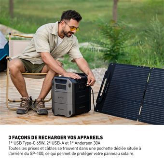 Paneau solaire Segway SP-100 100 W Noir
