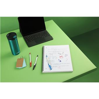 Paper Mate Stylos a Bille Kilometrico   Pointe Moyenne (1.0mm)  Encre Noire  80% plastique recycle  Lot de 8