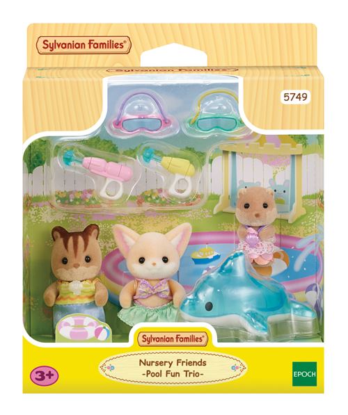 Sylvanian Families Le trio des bebes a la piscine - 5749