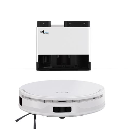 Ezic Aspirateur Robot Eziclean All-In-One Z12 Ultra Blanc