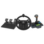 Volant Gaming Hori Farming Vehicle Control pour PC Noir