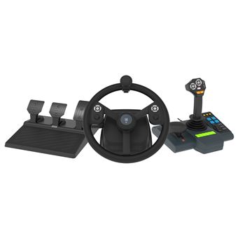 Volant Gaming Hori Farming Vehicle Control pour PC Noir