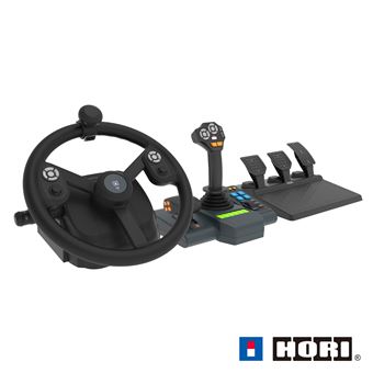 Volant Gaming Hori Farming Vehicle Control pour PC Noir