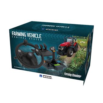 Volant Gaming Hori Farming Vehicle Control pour PC Noir