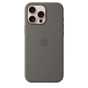 Coque en silicone avec MagSafe pour iPhone 16 Pro Max Gris minéral - 1