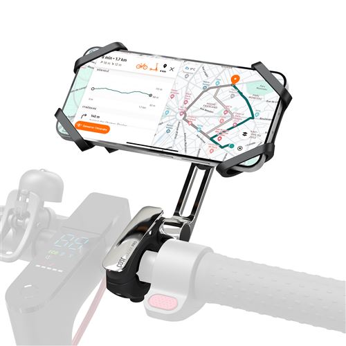 Support Smartphone Universel Casr pour guidons avec bras pour mobilité Noir
