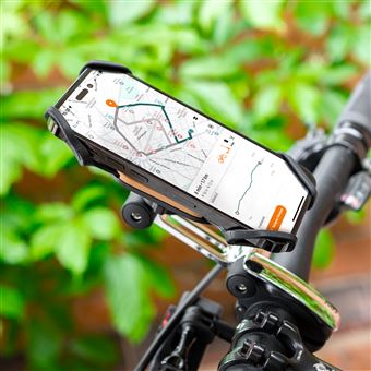 Support Téléphone Guidon Vélo/Moto – LogAuto 360° Alu – Neuf