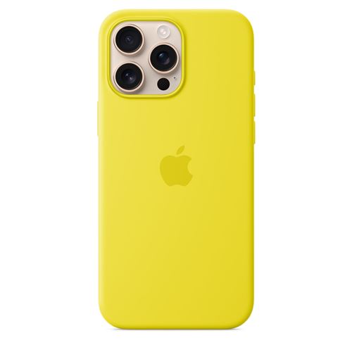 Coque en silicone avec MagSafe pour iPhone 16 Pro Max Carambole