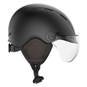 Casque Urbain CASR Style - Pour Vélo Et Trottinette électrique, Visière Et Cache-oreilles Amovibles, Réglable