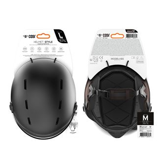 Casque Vélo FUNWICT - Léger, Réglable 57-61 Cm - Écran Solaire Amovible - Noir Mat