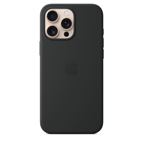 Coque en silicone avec MagSafe pour iPhone 16 Pro Max Noir État correct - Apple reconditionné disponible sur Fnac