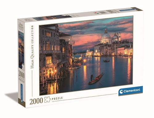 Clementoni Puzzle The Magnificent Grand Canal 2000 Pièces Collection de Haute Qualité Puzzle pour Adultes 14 Fabriqué en Italie 32083