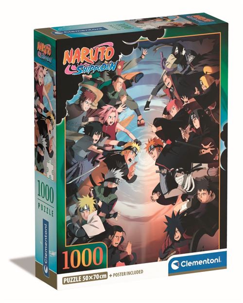 Puzzle 1000 pièces Clementoni Naruto Shippuden