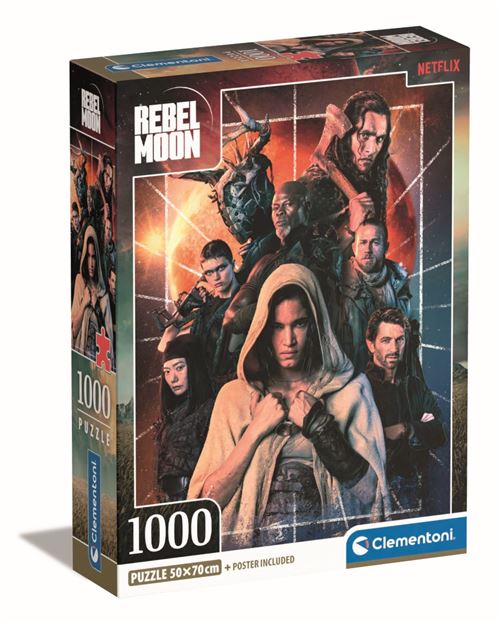 Clementoni Puzzle Netflix Rebel Moon 1000 Pièces Puzzle pour Adultes 14 Fabriqué en Italie 39864 - vue 9
