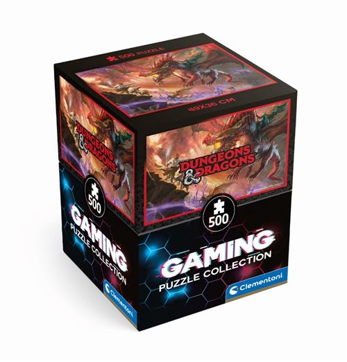 Clementoni Puzzle Cube Dungeon&Dragons 500 Pièces Puzzle pour Adultes 14 Fabriqué en Italie 35561