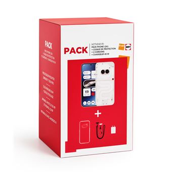 PHONE PACK (2a) White 256GB + 45W Power Delivery Charger + Case + LANYARD