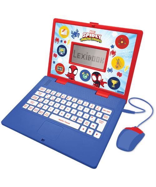 Ordinateur Éducatif Bilingue Avec 170 Activités Lexibook Spiderman Spidey And His Amanzing Friends