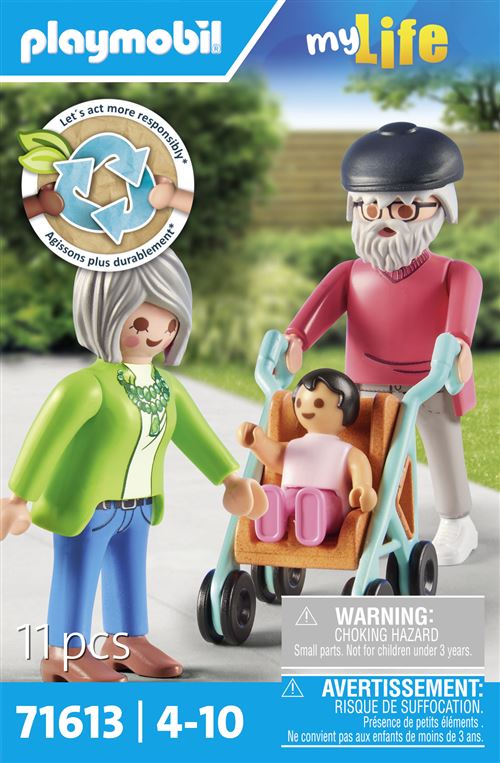 Playmobil My Life 71613 Grands Parents avec Bébé