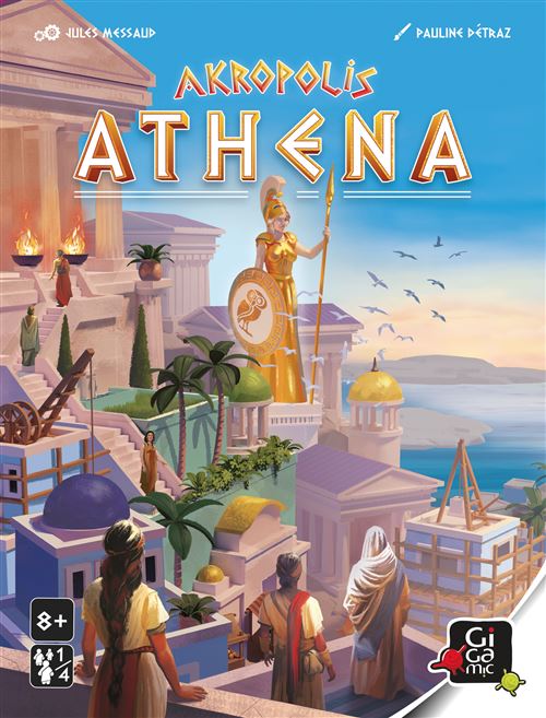 Extension Jeu De Stratégie Gigamic Akropolis Athena – Pour 1 À 4 Joueurs