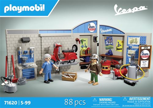 Playmobil Vespa 71620 Vespa Garage Style Rétro Années 60