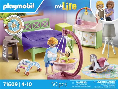 Jeux D'imitation Chambre De Parents Avec Berceau Suspendu Playmobil La Boite - vue 9