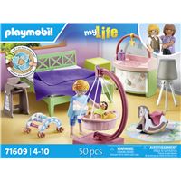 Playmobil My Life 71609 Chambre de parents avec berceau suspendu