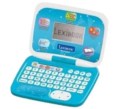 Lexibook, Dinosaur Ordinateur Éducatif Enfant, JC398DINOi1 | Anglais/ Français, 40 activités, Méthode syllabique et ludique, 3 Histoires animées, Clavier et souris réalistes