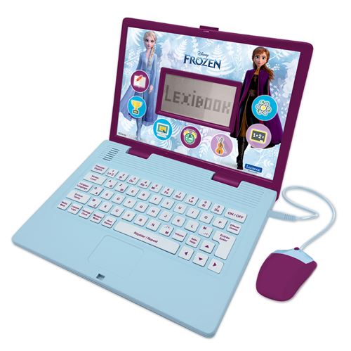 Ordinateur Éducatif Bilingue Avec 170 Activités Lexibook Disney Frozen La Reine Des Neiges